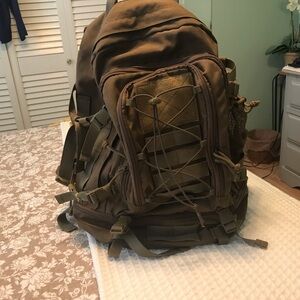 Rugged Men's Tan Backpack